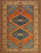 Machine Washable Traditional Mahogany Brown Rug, wshtr1979