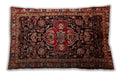 Traditional Classic Rectangular Crimson Red Lumbar Throw Pillow, 13 inch by 19 inch, lbtr197