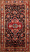 Machine Washable Traditional Crimson Red Rug, wshtr197