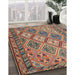 Traditional Chestnut Brown Persian Rug in Family Room, tr1980