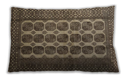 Traditional Classic Rectangular Bakers Brown Lumbar Throw Pillow, 13 inch by 19 inch, lbtr1982