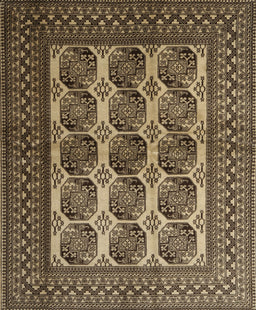 Machine Washable Traditional Bakers Brown Rug, wshtr1984