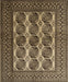 Machine Washable Traditional Bakers Brown Rug, wshtr1984