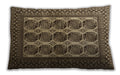 Traditional Classic Rectangular Bakers Brown Lumbar Throw Pillow, 13 inch by 19 inch, lbtr1984