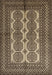 Machine Washable Traditional Bakers Brown Rug, wshtr1985