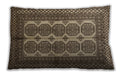 Traditional Classic Rectangular Bakers Brown Lumbar Throw Pillow, 13 inch by 19 inch, lbtr1985