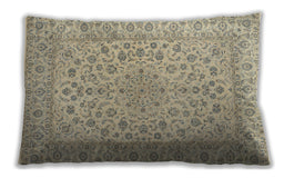Traditional Classic Rectangular Brown Lumbar Throw Pillow, 13 inch by 19 inch, lbtr1988