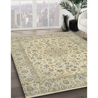 Traditional Brown Medallion Rug, tr1988
