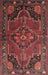 Machine Washable Traditional Chestnut Brown Rug, wshtr198