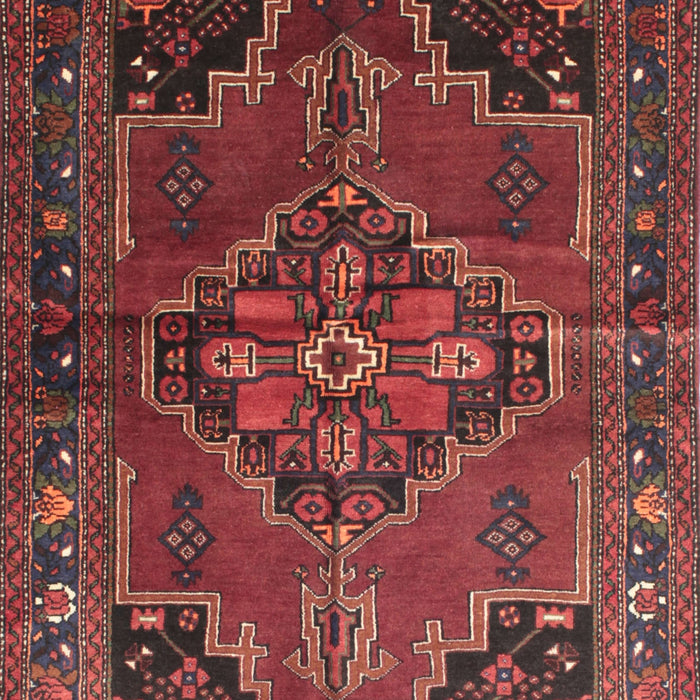 Machine Washable Traditional Chestnut Brown Rug, wshtr198