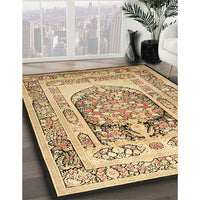 Traditional Sienna Brown Persian Rug, tr1990