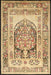 Machine Washable Traditional Sienna Brown Rug, wshtr1990