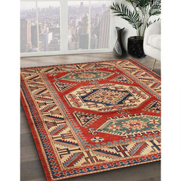 Traditional Brown Persian Rug in Family Room, tr1992