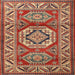 Round Machine Washable Traditional Peru Brown Rug, wshtr1992