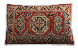 Traditional Classic Rectangular Peru Brown Lumbar Throw Pillow, 13 inch by 19 inch, lbtr1992