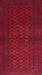 Machine Washable Traditional Red Rug, wshtr1993