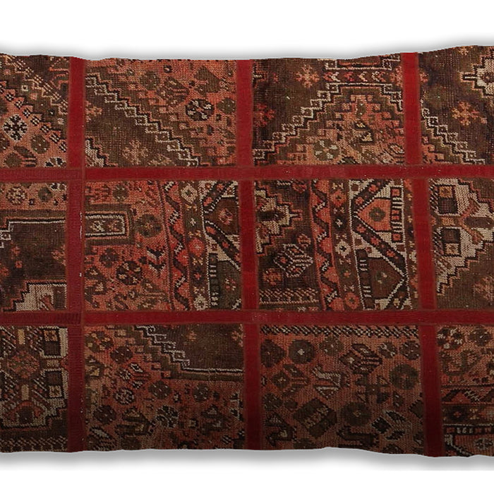 Traditional Classic Rectangular Tomato Red Lumbar Throw Pillow, 13 inch by 19 inch, lbtr1995