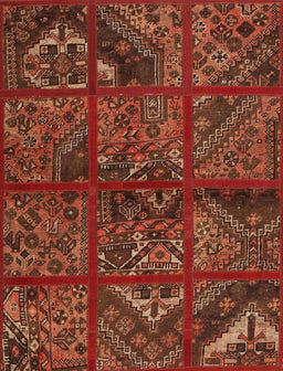 Machine Washable Traditional Tomato Red Rug, wshtr1995