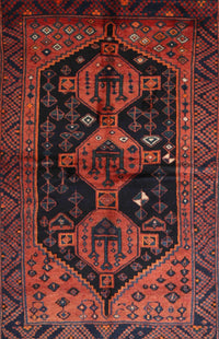 Machine Washable Traditional Chestnut Brown Rug, wshtr1996