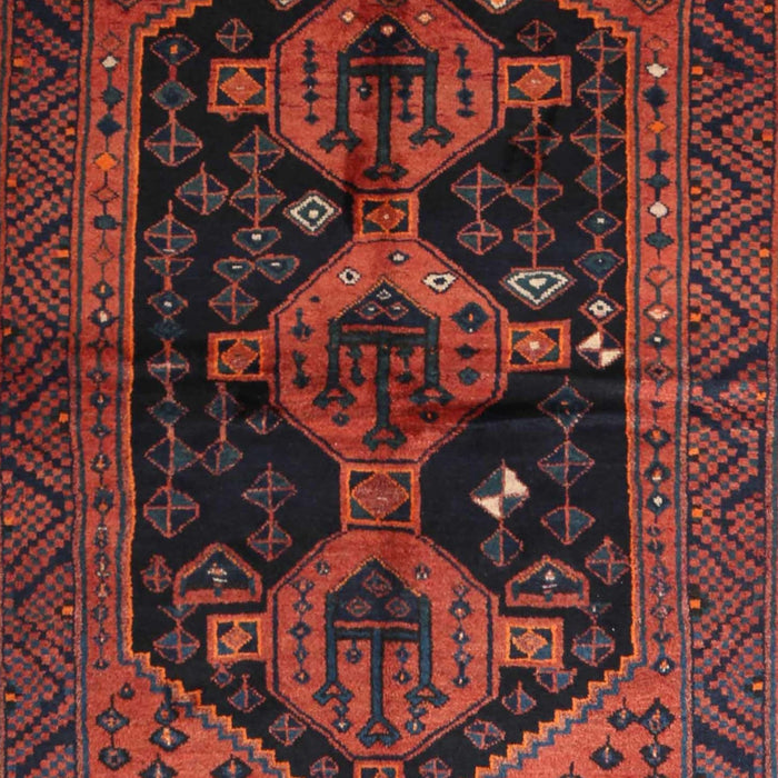 Machine Washable Traditional Chestnut Brown Rug, wshtr1996