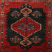 Square Traditional Bakers Brown Persian Rug, tr1998