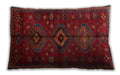 Traditional Classic Rectangular Red Lumbar Throw Pillow, 13 inch by 19 inch, lbtr1999