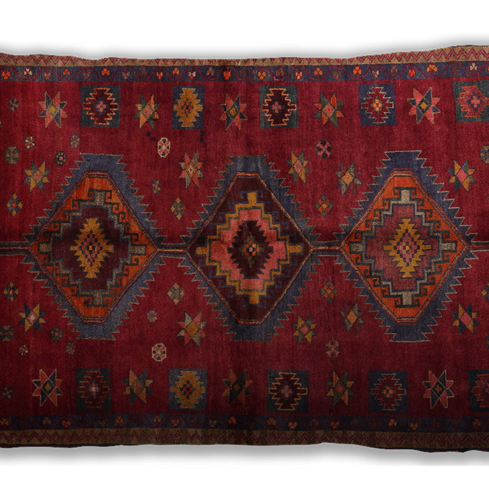 Traditional Classic Rectangular Red Lumbar Throw Pillow, 13 inch by 19 inch, lbtr1999