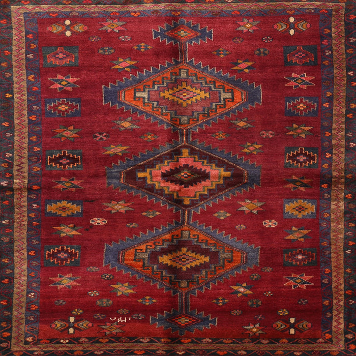 Square Traditional Red Persian Rug, tr1999