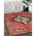 Traditional Rust Pink Persian Rug in Family Room, tr199