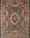 Machine Washable Traditional Camel Brown Rug, wshtr19