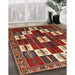 Machine Washable Traditional Tomato Red Rug in a Family Room, wshtr2001