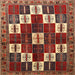 Square Traditional Red Persian Rug, tr2001