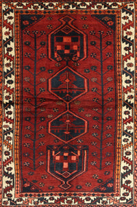 Machine Washable Traditional Chestnut Brown Rug, wshtr2002