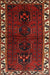 Machine Washable Traditional Chestnut Brown Rug, wshtr2002