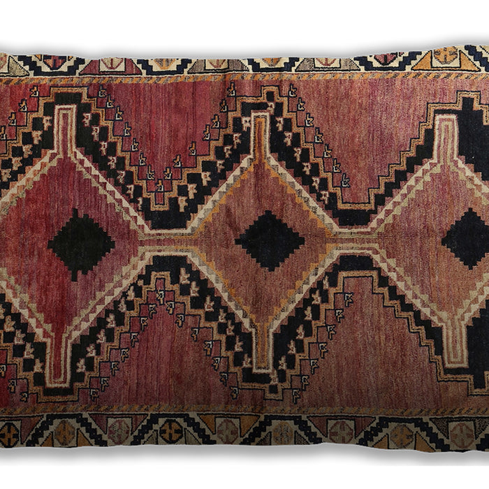Traditional Classic Rectangular Orange Lumbar Throw Pillow, 13 inch by 19 inch, lbtr2003