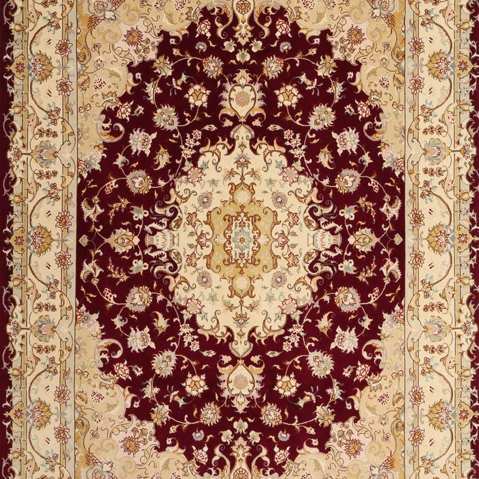Machine Washable Traditional Fire Brick Red Rug, wshtr2005