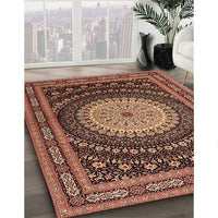 Traditional Sunrise Orange Persian Rug, tr2006