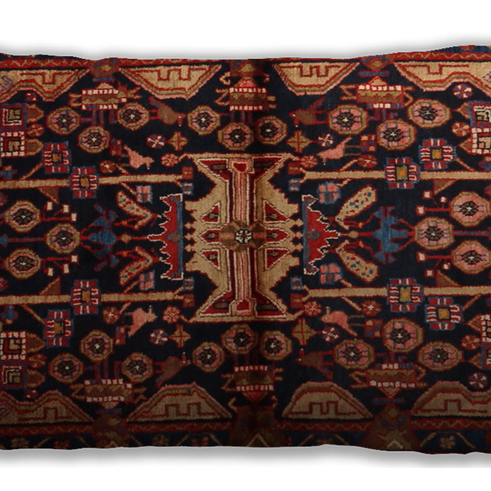 Traditional Classic Rectangular Saffron Red Lumbar Throw Pillow, 13 inch by 19 inch, lbtr2007