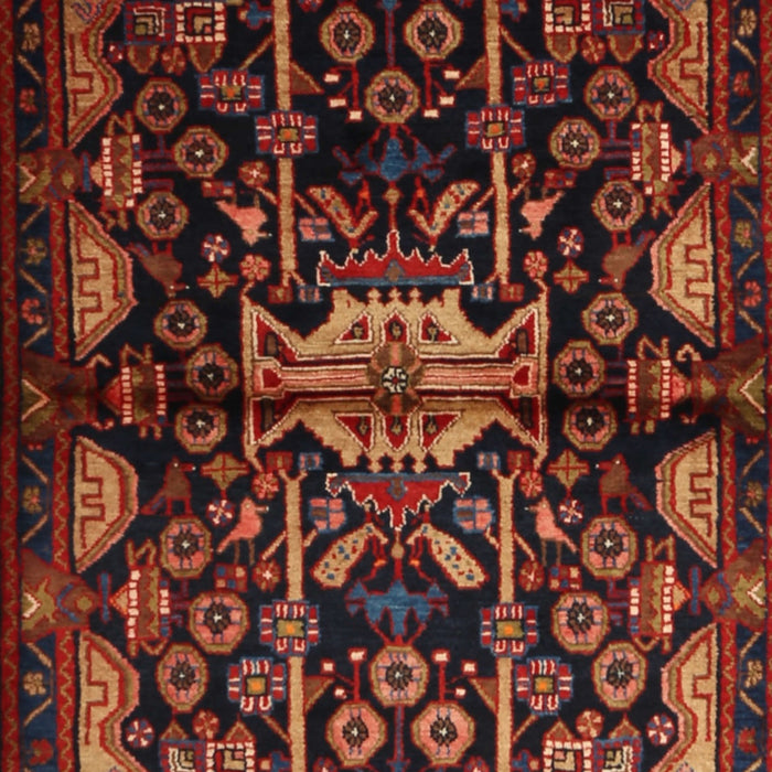 Traditional Saffron Red Persian Rug, tr2007