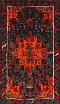 Machine Washable Traditional Milk Chocolate Brown Rug, wshtr2010