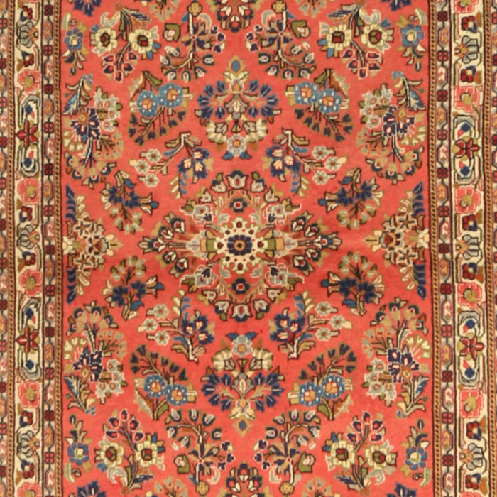 Machine Washable Traditional Red Rug, wshtr2011