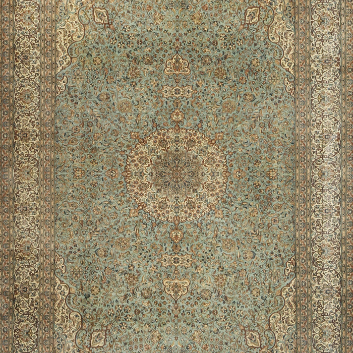 Traditional Brownish Green Persian Rug, tr2013