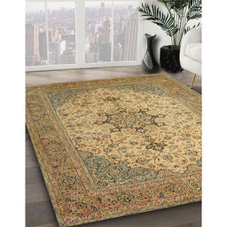 Traditional Light Brown Persian Rug in Family Room, tr2014