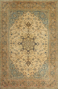 Machine Washable Traditional Light Brown Rug, wshtr2014