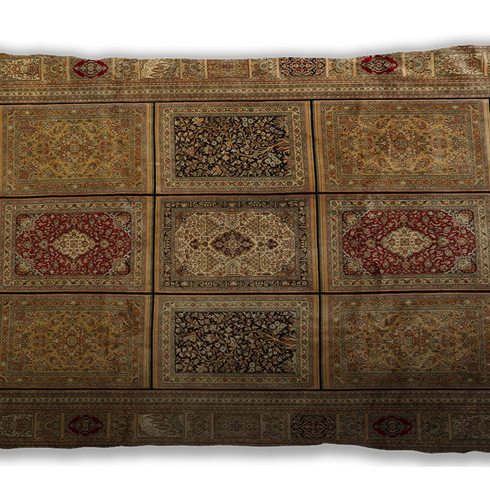 Traditional Classic Rectangular Saddle Brown Lumbar Throw Pillow, 13 inch by 19 inch, lbtr2015