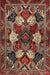 Machine Washable Traditional Saffron Red Rug, wshtr2016