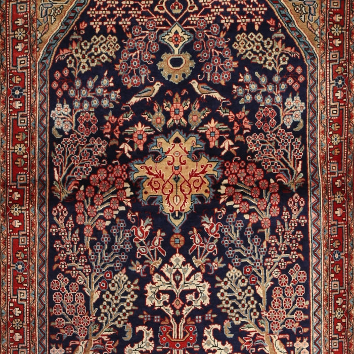 Traditional Orange Salmon Pink Persian Rug, tr2018