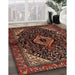 Traditional Gold Brown Persian Rug in Family Room, tr2019