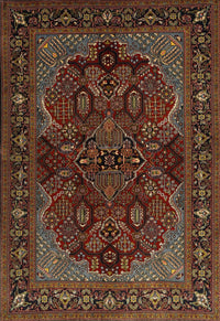 Machine Washable Traditional Red Rug, wshtr2020