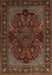 Machine Washable Traditional Red Rug, wshtr2020